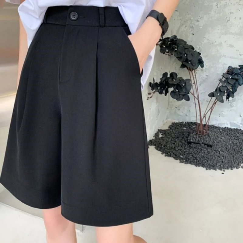 Large Size Black Suit Shorts Five Women Summer Thin Section Wide Leg Wide Loose Tight High Waist Slim Soft Draped
Large Size Black Suit Shorts Five Women Summer Thin Section Wide Leg Wide Loose Tight High Waist Slim Soft Draped