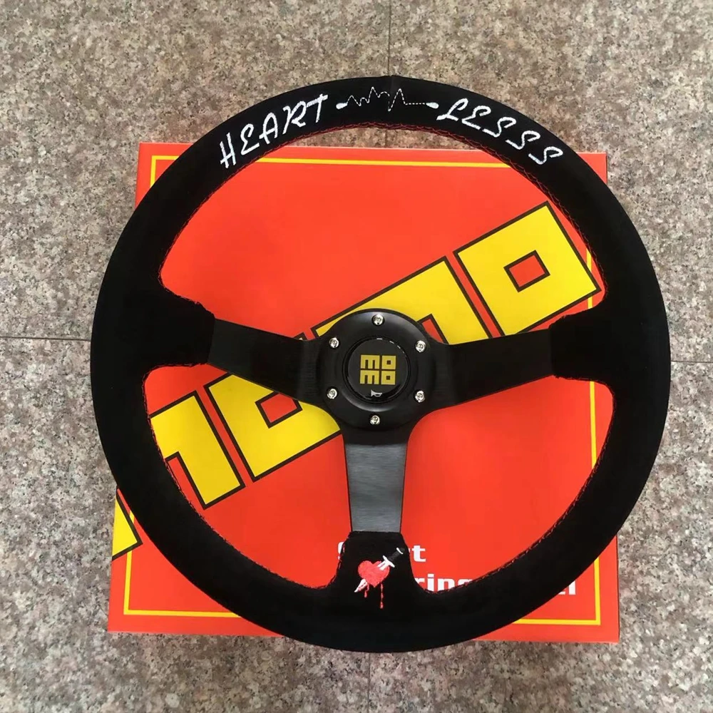 350MM Universal Racing MOMO Steering Wheel Car Rally Drift Suede Leather JDM Steering Wheel Volantes For HONDA TOYOTA VW BMW JDM
350MM Universal Racing MOMO Steering Wheel Car Rally Drift Suede Leather JDM Steering Wheel Volantes For HONDA TOYOTA VW BMW JDM