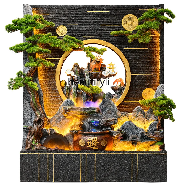 New Chinese Style Water Curtain Wall High Mountains and Flowing Water Decoration Floor Flowing Water Ornaments
New Chinese Style Water Curtain Wall High Mountains and Flowing Water Decoration Floor Flowing Water Ornaments