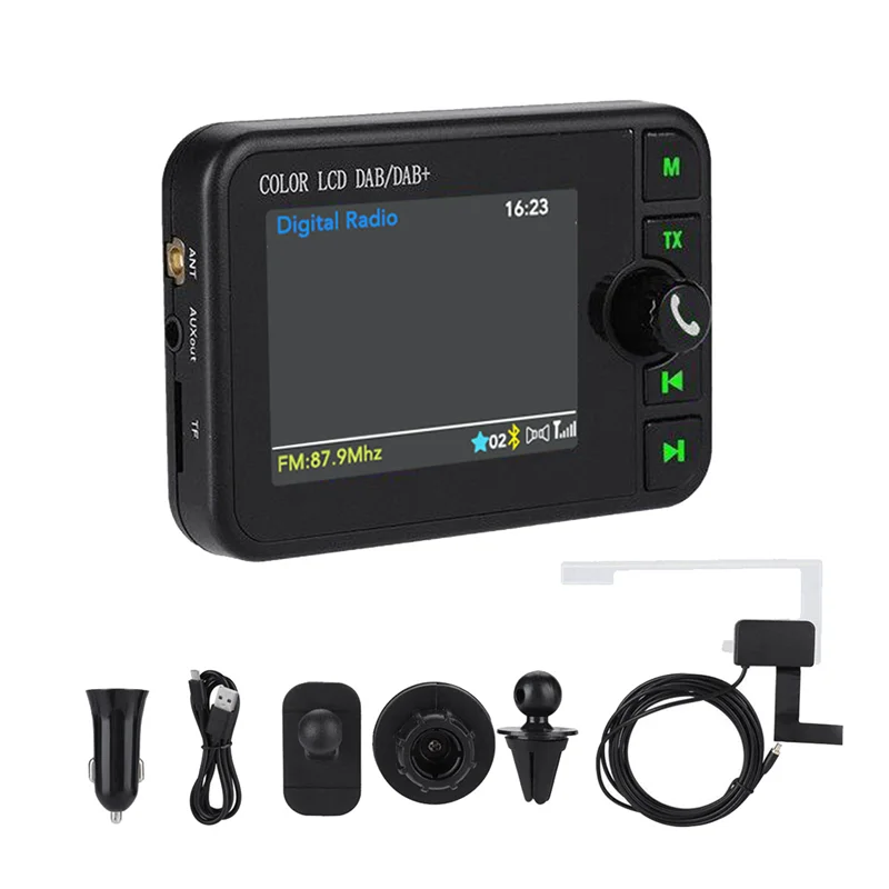 Car DAB Car Bluetooth MP3 Digital Radio Graphic Display Color Screen Car Supplies -A08Q
Car DAB Car Bluetooth MP3 Digital Radio Graphic Display Color Screen Car Supplies -A08Q