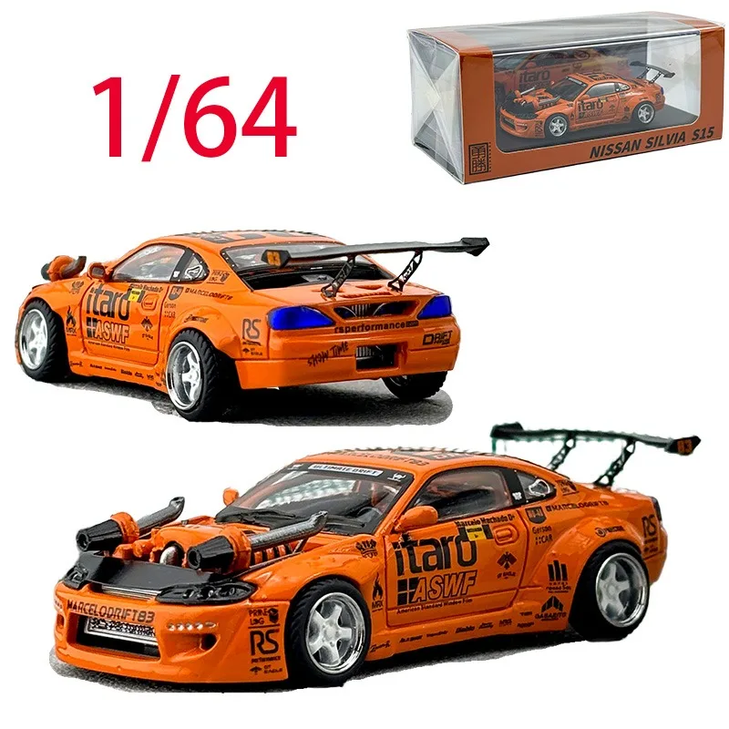 YS Diecast 1/64 Scale Nissan Alloy Car Model Nissan Silvia S15 4.0 V8 JDM Racing Car Play Vehicles Toys for Boys Original Box
YS Diecast 1/64 Scale Nissan Alloy Car Model Nissan Silvia S15 4.0 V8 JDM Racing Car Play Vehicles Toys for Boys Original Box