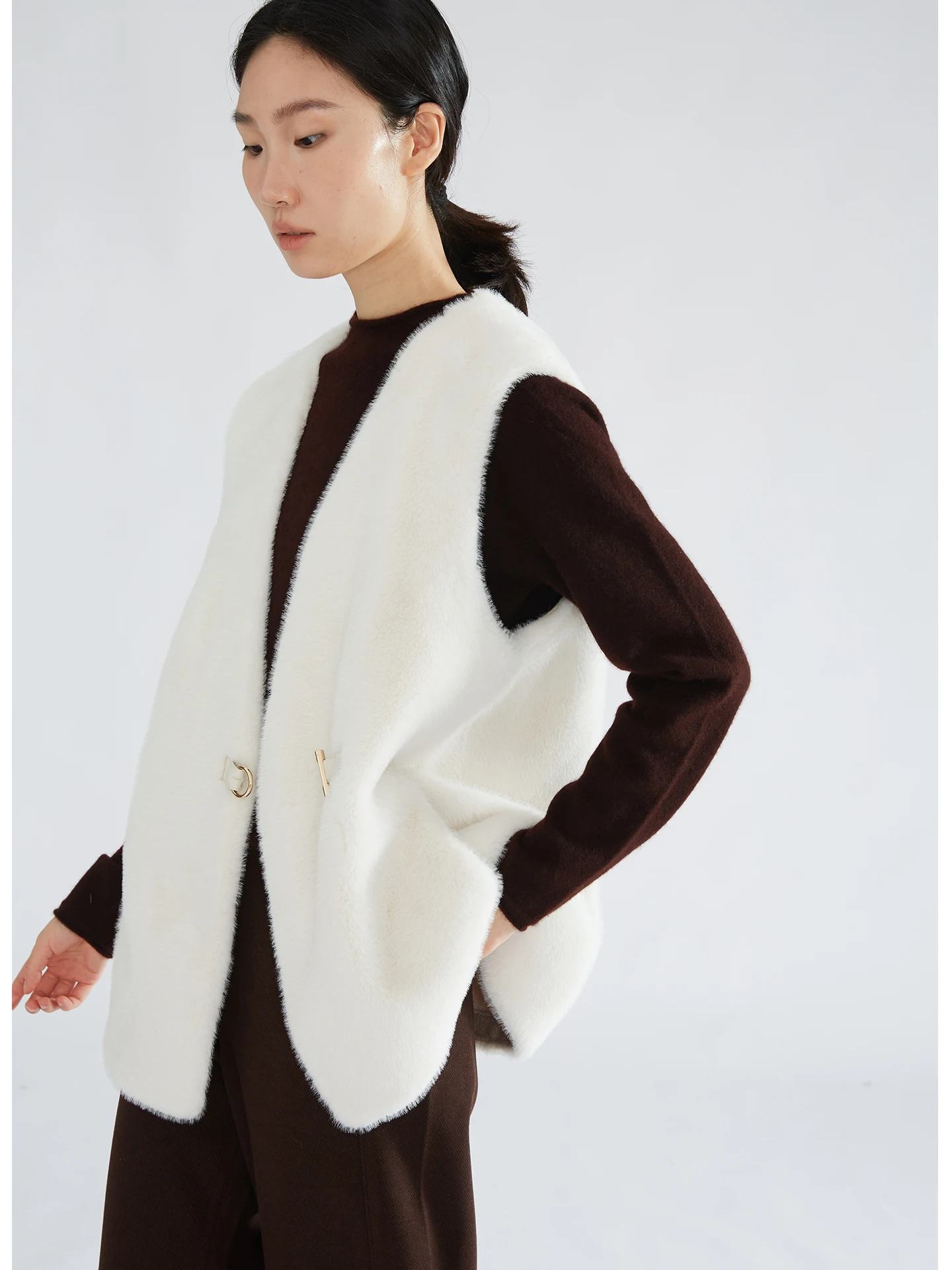 Теплый женский меховой жилет Thiened из натуральной кожи и меха, повседневный универсальный открытый кардиган, зимний прямой модельный кардиган
Теплый женский меховой жилет Thiened из натуральной кожи и меха, повседневный универсальный открытый кардиган, зимний прямой модельный кардиган