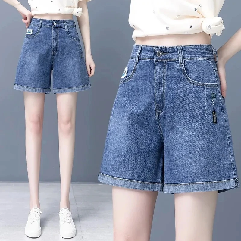 High waisted Vintage Denim Shorts For women Summer thin 2025 Loose A-line wide leg Women's Slim Casual Short Jeans
High waisted Vintage Denim Shorts For women Summer thin 2025 Loose A-line wide leg Women's Slim Casual Short Jeans