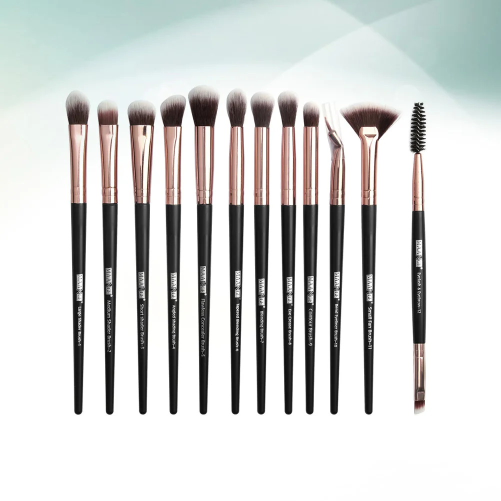12pcs Premium Eye Shadow Brush Set Makeup Brushes for Women Brush Powder Bristles Soft Fiber Daily Use
12pcs Premium Eye Shadow Brush Set Makeup Brushes for Women Brush Powder Bristles Soft Fiber Daily Use