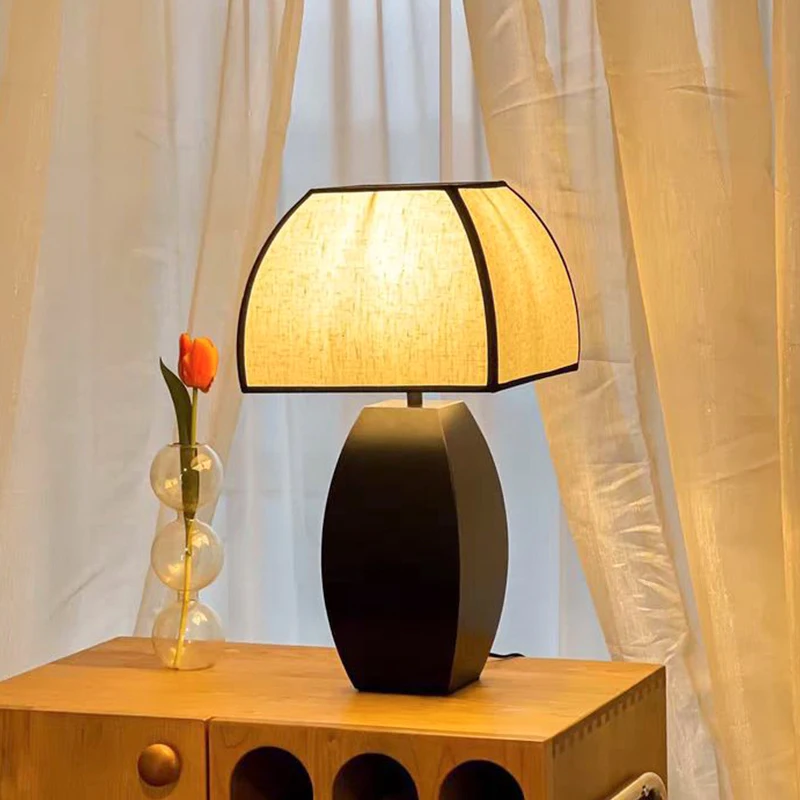 E27 Table Lamp Retro Fabric Square Cover Modern Minimalist Living Room Study Bedroom Style Chinese Bedside Lamp
E27 Table Lamp Retro Fabric Square Cover Modern Minimalist Living Room Study Bedroom Style Chinese Bedside Lamp