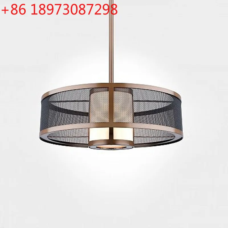 American simple fabric chandelier metal bedroom living room hotel art deco Chinese lamps
American simple fabric chandelier metal bedroom living room hotel art deco Chinese lamps