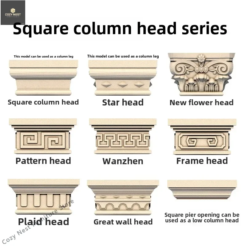 European - Style Square/Round Column Foot & Roman Column Hat Molds - for Villas, GRC/Plastic - Steel/Cement
European - Style Square/Round Column Foot & Roman Column Hat Molds - for Villas, GRC/Plastic - Steel/Cement