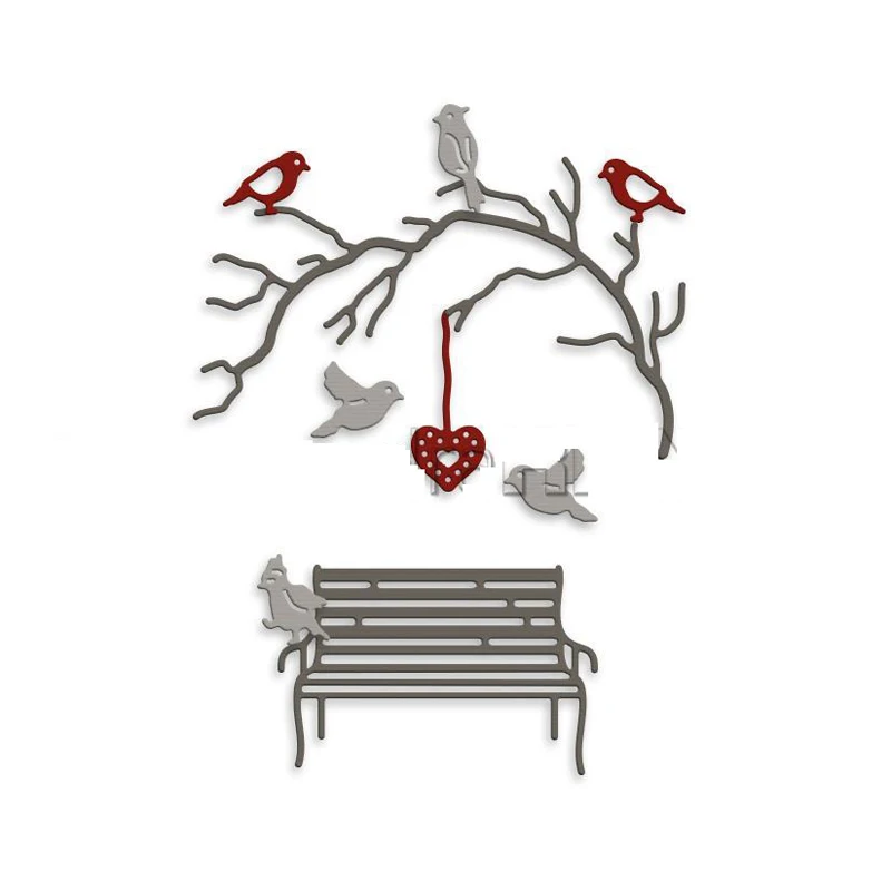 Bird Branch Chair metal cutting die Scrapbooking paper craft knife mould blade punch template Embossing stencil 1pcs
Bird Branch Chair metal cutting die Scrapbooking paper craft knife mould blade punch template Embossing stencil 1pcs