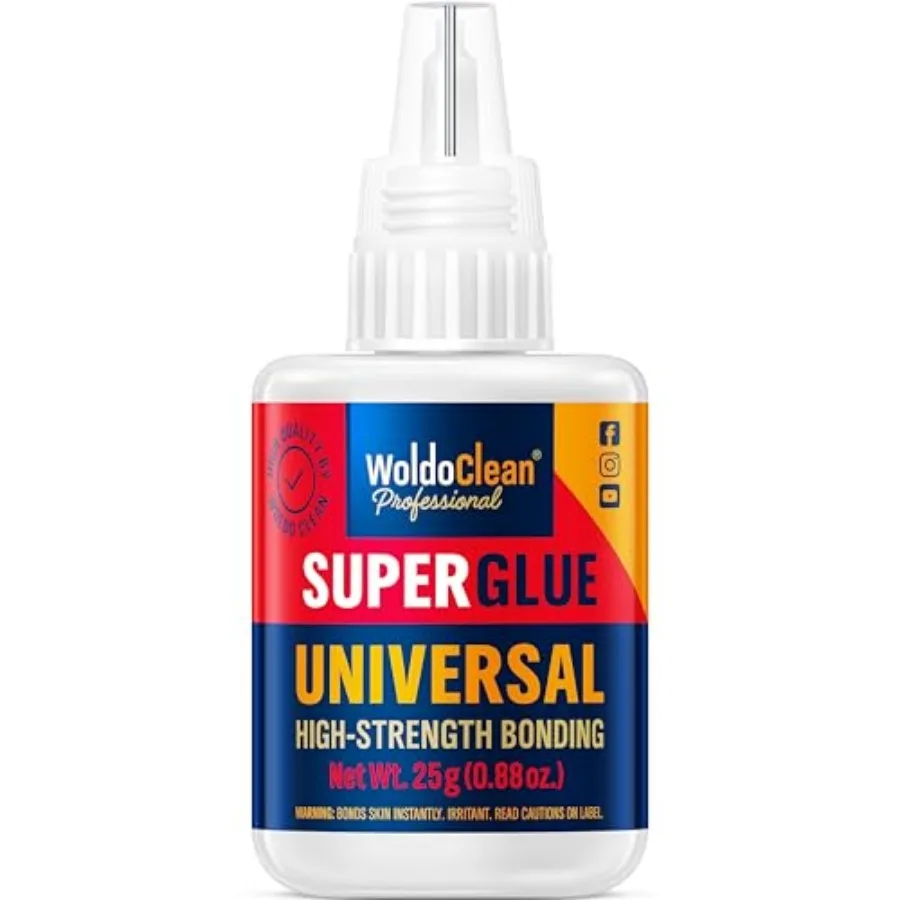 Super Glue All-Purpose Liquid - Fast Drying Clear CA Adhesive for, Plastic, Wood, Ceramic, Glass and DIY Repairs
Super Glue All-Purpose Liquid - Fast Drying Clear CA Adhesive for, Plastic, Wood, Ceramic, Glass and DIY Repairs