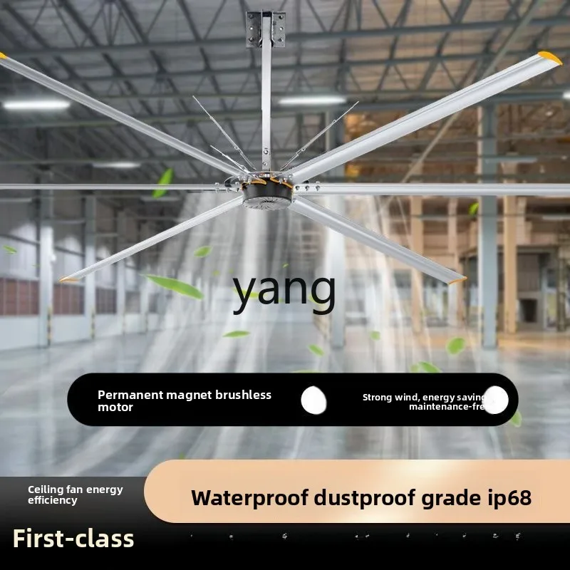 LH industrial large ceiling fan workshop cooling energy saving silent low power consumption basketball hall 
LH industrial large ceiling fan workshop cooling energy saving silent low power consumption basketball hall
