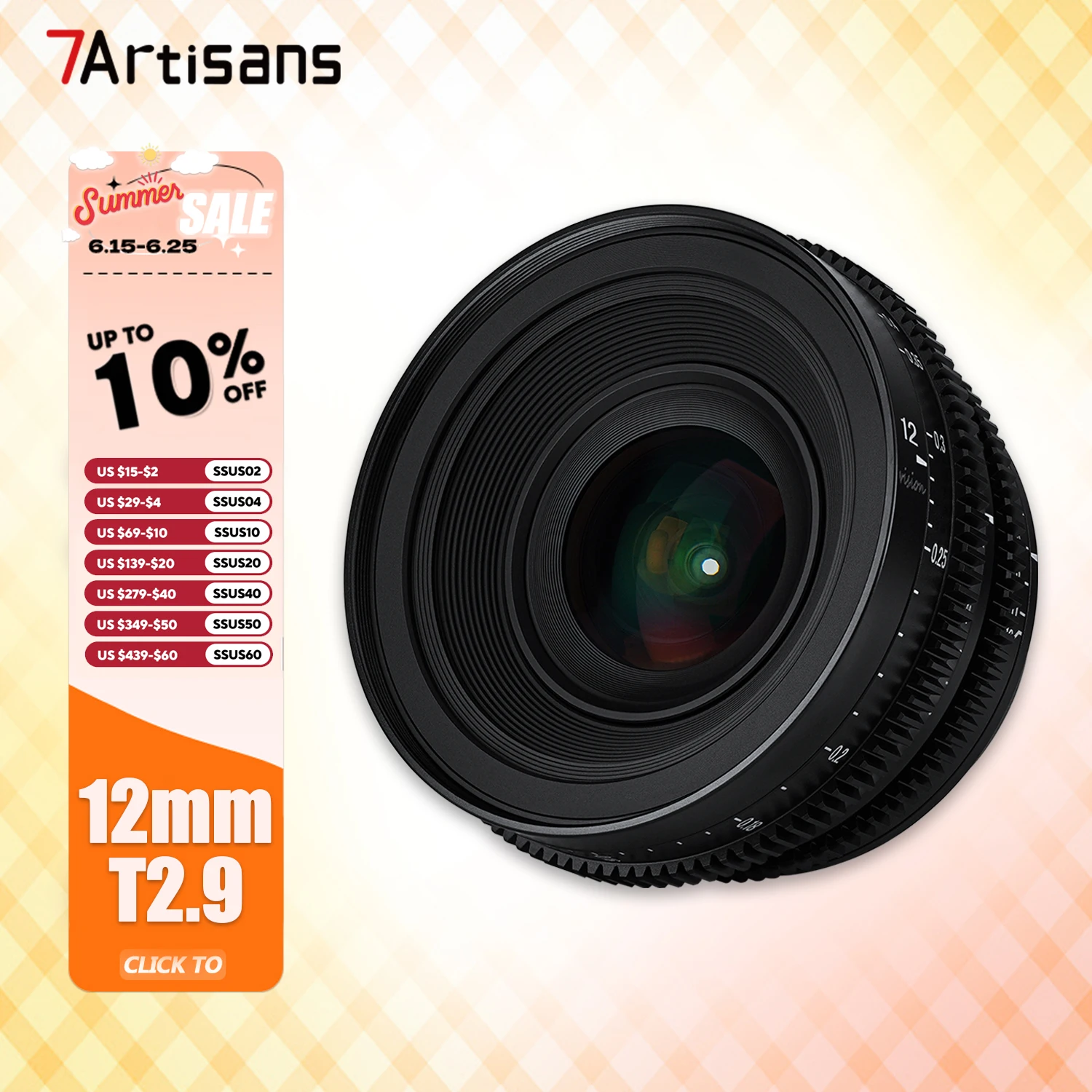 7artisans APS-C 12mm T2.9 Ultra-wide Angle Cine Lens for Camera Photography with Sony E Nikon Z XF RF M43 L Mount A7RIII
7artisans APS-C 12mm T2.9 Ultra-wide Angle Cine Lens for Camera Photography with Sony E Nikon Z XF RF M43 L Mount A7RIII