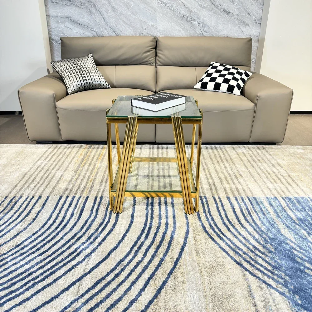 20" Square End Table, Modern Stainless Steel End Table, Double-Layer Clear Tempered Glass Coffee Table, Side Table with Storage
20" Square End Table, Modern Stainless Steel End Table, Double-Layer Clear Tempered Glass Coffee Table, Side Table with Storage