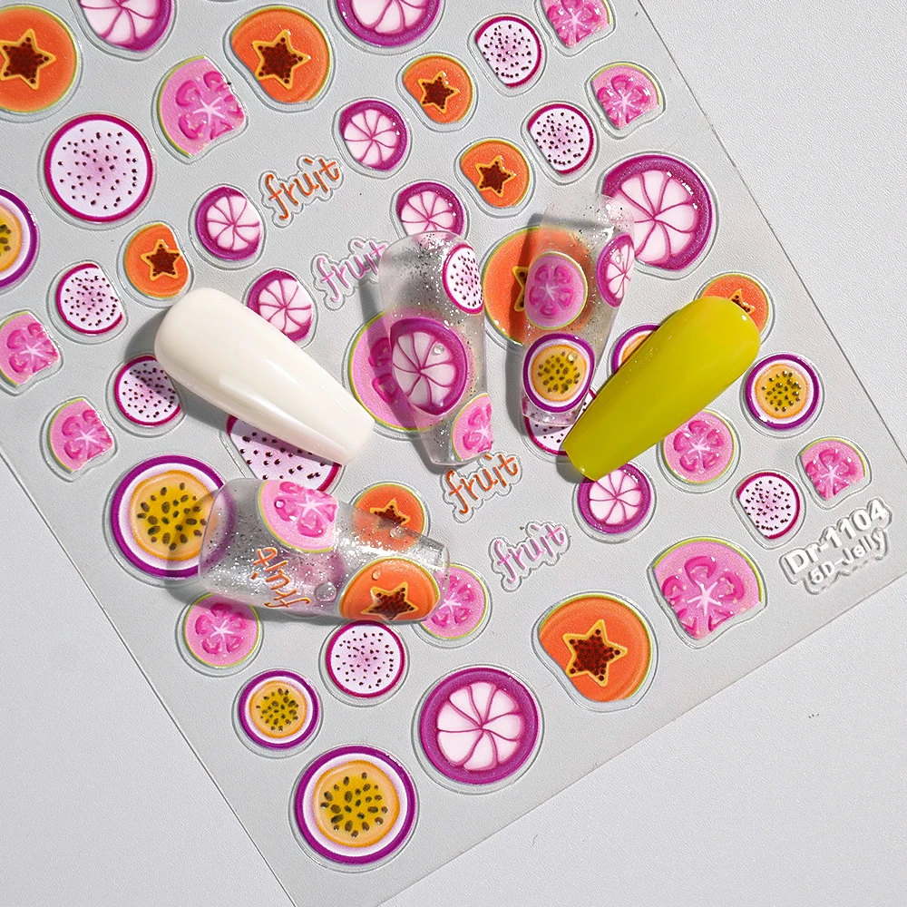 Colorful Summer Fruit Nail Stickers Dragon Fruit Pomegranate Design Cute Manicure Decals DIY Nail Art Decoration
Colorful Summer Fruit Nail Stickers Dragon Fruit Pomegranate Design Cute Manicure Decals DIY Nail Art Decoration