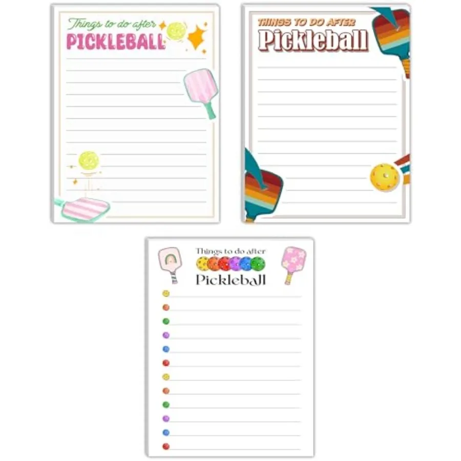 3pcs Pickleball Notepads 150 Pages - Funny Things to Do After Pickleball Memo Pads Easy to Tear Cute Office Supplies Pickleball
3pcs Pickleball Notepads 150 Pages - Funny Things to Do After Pickleball Memo Pads Easy to Tear Cute Office Supplies Pickleball