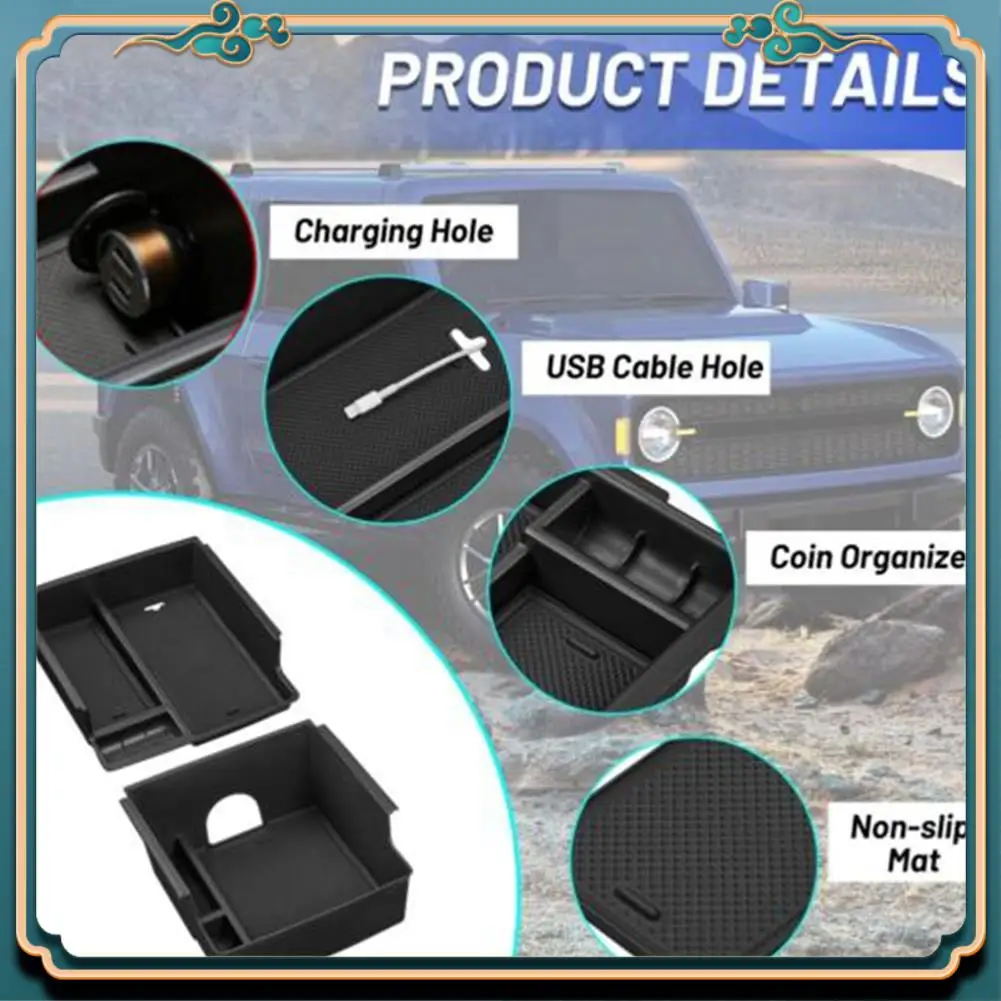 A54P-Double-Layer Central Armrest Box Storage Box For 21-22 Ford Bronco Center Console Armrest Box Pad Protector Accessories
A54P-Double-Layer Central Armrest Box Storage Box For 21-22 Ford Bronco Center Console Armrest Box Pad Protector Accessories