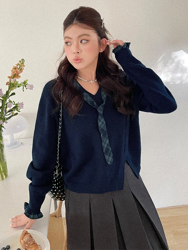 2026 New Women's Unique Beautiful Miu Knitted Top plus Size Spring Slimming College Sle Sweater Long Sve Casual Wear
2026 New Women's Unique Beautiful Miu Knitted Top plus Size Spring Slimming College Sle Sweater Long Sve Casual Wear