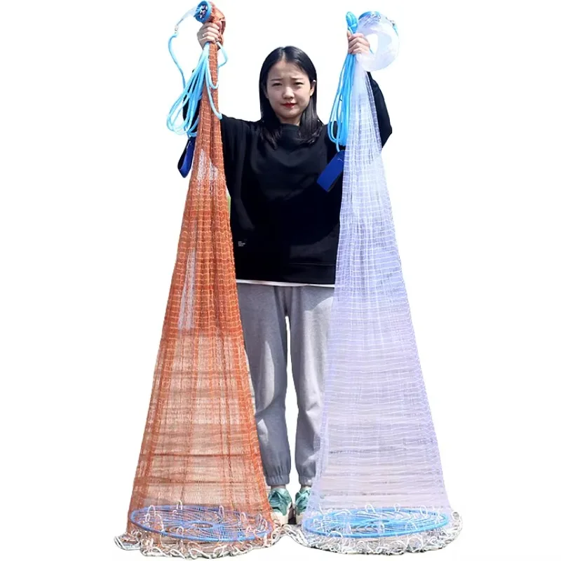 Высококачественная рыболовная закидная сеть (10 футов) с мелкой сеткой 1/4, 3/8, 3/16 дюйма и утяжелителями-цепями
Высококачественная рыболовная закидная сеть (10 футов) с мелкой сеткой 1/4, 3/8, 3/16 дюйма и утяжелителями-цепями