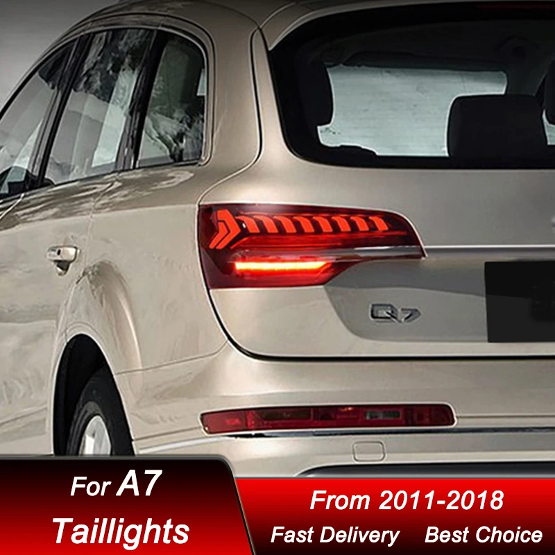 NEW Car styling Tail Lights For Audi Q7 06-15 new style FULL LED Tail Lamp Dynamic Turn Signal Light Tail Lamp Assembly
NEW Car styling Tail Lights For Audi Q7 06-15 new style FULL LED Tail Lamp Dynamic Turn Signal Light Tail Lamp Assembly