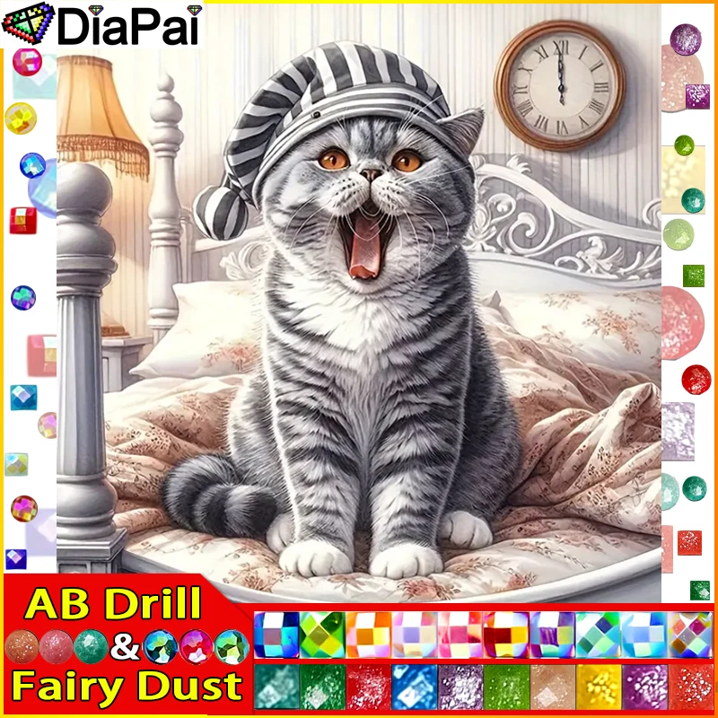 DIAPAI Fairy Dust AB "Кошачья шляпа животного" алмазная живопись 5D полная квадратная/круглая дрель домашний декор DIY Алмазная вышивка крестиком
DIAPAI Fairy Dust AB "Кошачья шляпа животного" алмазная живопись 5D полная квадратная/круглая дрель домашний декор DIY Алмазная вышивка крестиком