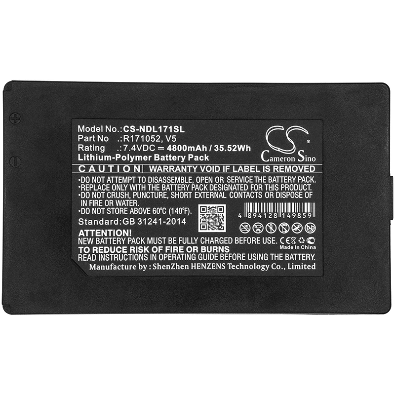 Сменная батарея CS для Ideal SecuriTEST IP, PN: R171052, V5, 4800 мАч / 35,52 Вт·ч
Сменная батарея CS для Ideal SecuriTEST IP, PN: R171052, V5, 4800 мАч / 35,52 Вт·ч