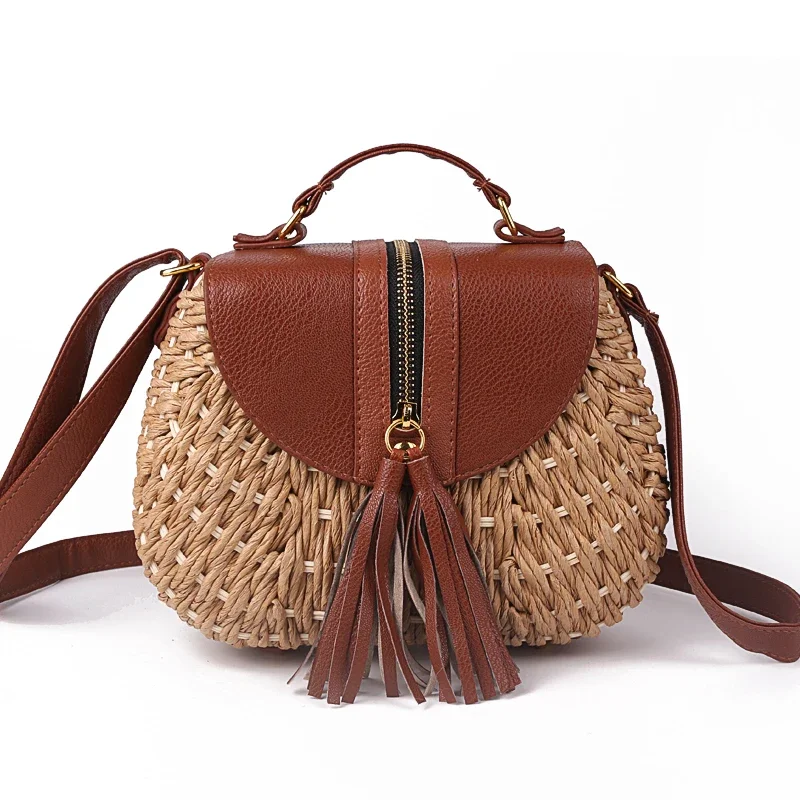 Famous Designer Ladies Woven Knitting Messenger Crossbody Bags New Summer Bohemian Women Tassel Straw Beach Shoulder WT918
Famous Designer Ladies Woven Knitting Messenger Crossbody Bags New Summer Bohemian Women Tassel Straw Beach Shoulder WT918