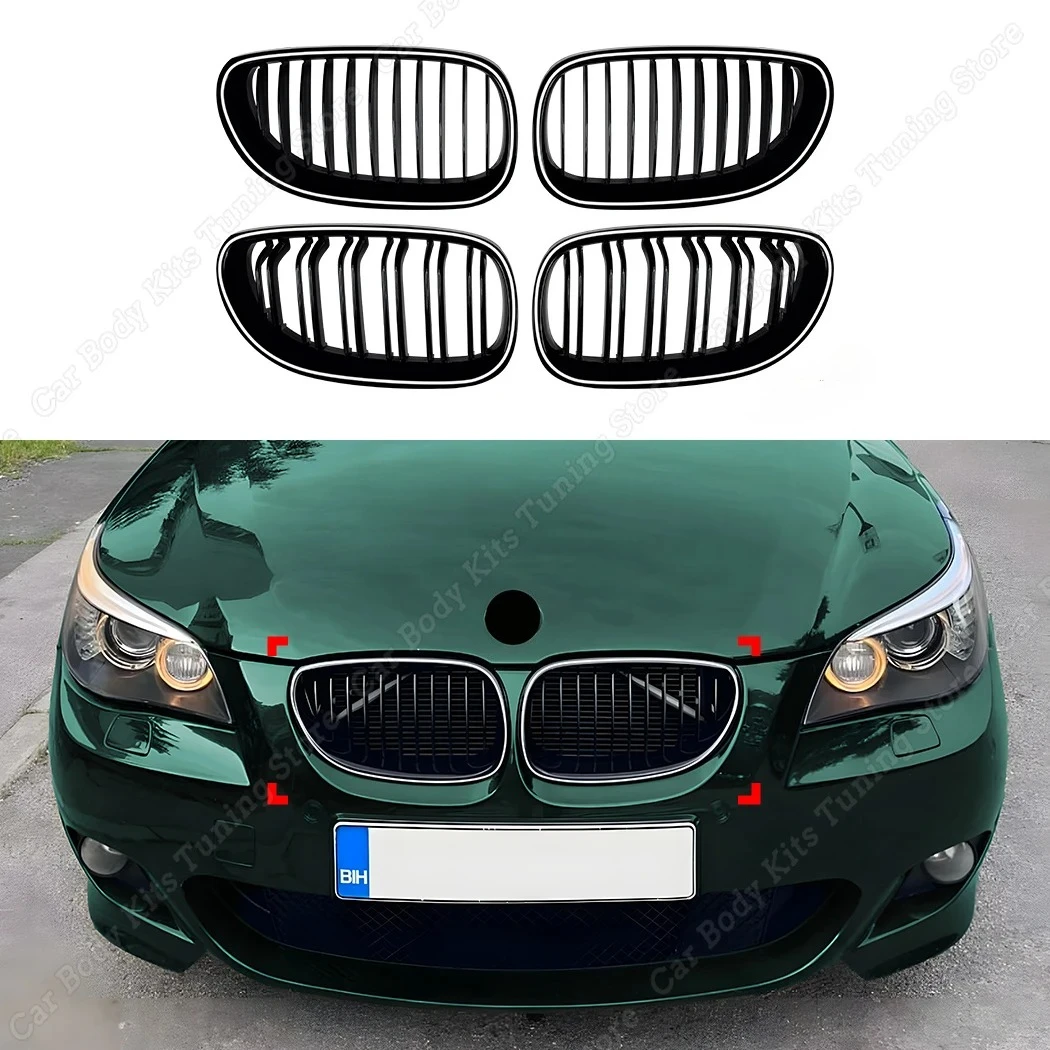 For BMW 5 Series E60 Sedan E61 Touring 2004-2010 Upper Bumper Hood Mesh Grid W/ Luminous Front Kidney Grille Slat Grill Tuning
For BMW 5 Series E60 Sedan E61 Touring 2004-2010 Upper Bumper Hood Mesh Grid W/ Luminous Front Kidney Grille Slat Grill Tuning