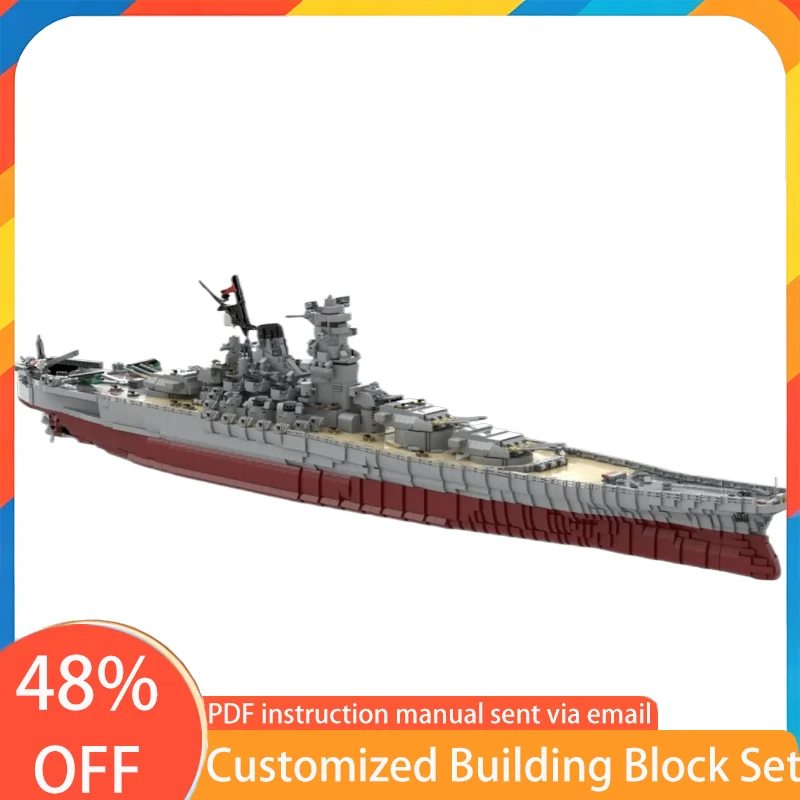8717 PCS Customize Ocean Series IJN Yamato 1:200 MOC Ships Model Building Block Technology Assembly Kid Brick Toy Birthday Gift
8717 PCS Customize Ocean Series IJN Yamato 1:200 MOC Ships Model Building Block Technology Assembly Kid Brick Toy Birthday Gift