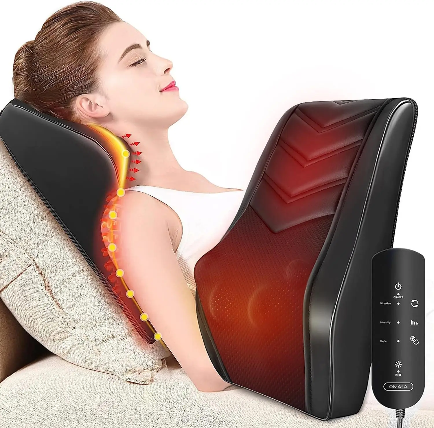 Shiatsu Neck Massager with Heat, 3D Kneading Back Pillow for Pain Relief, Gifts for Men Women
Shiatsu Neck Massager with Heat, 3D Kneading Back Pillow for Pain Relief, Gifts for Men Women