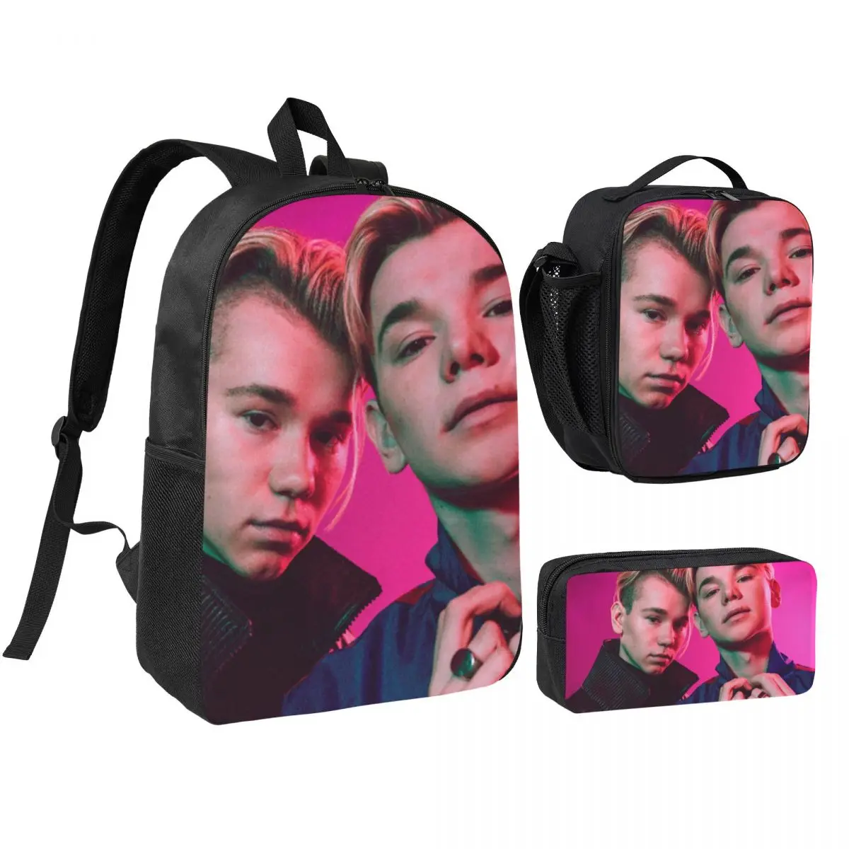 Marcus And Martinus Sweden Norway Backpack Student BookBag School Bag Computer Shoulder Bags 3ps Insulated Lunch Bag Pencil Case
Marcus And Martinus Sweden Norway Backpack Student BookBag School Bag Computer Shoulder Bags 3ps Insulated Lunch Bag Pencil Case