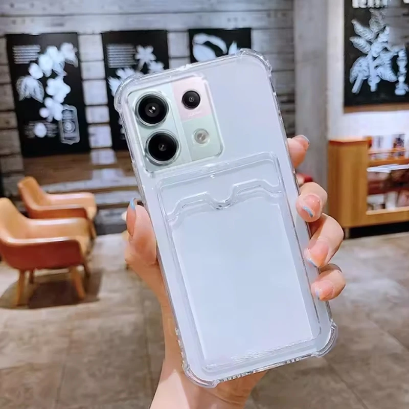 Transparent Shockproof Card Slot Case For Xiaomi Redmi Note 13 Pro 12 11 9S 12S 10 9 Pro Max Redmi 14C 13C 12C 10 Protect Cover
Transparent Shockproof Card Slot Case For Xiaomi Redmi Note 13 Pro 12 11 9S 12S 10 9 Pro Max Redmi 14C 13C 12C 10 Protect Cover