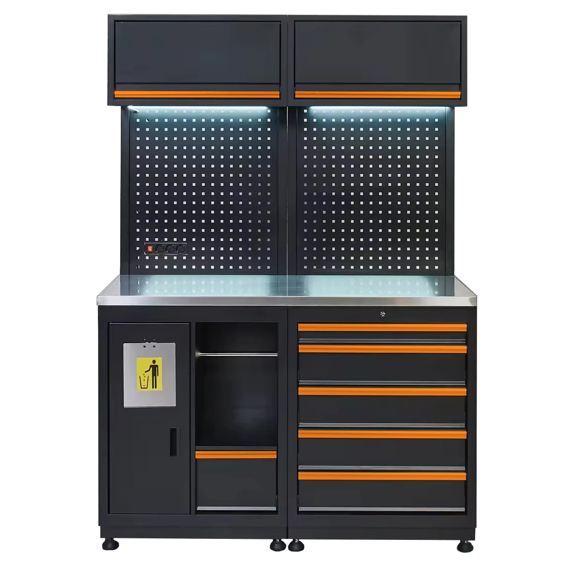 dn-Heavy Duty Metal Tool Cabinet Storage System With Workbench for Workshop and Garage Organization Combination Solution!
dn-Heavy Duty Metal Tool Cabinet Storage System With Workbench for Workshop and Garage Organization Combination Solution!