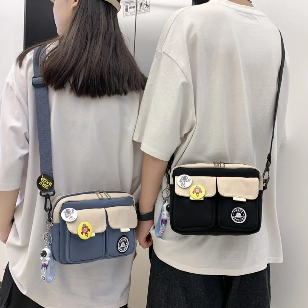 Fashion Versatile Men's Crossbody Bag Large Capacity Retro Shoulder Bag Japanese Style with Pendant Messenger Bag Unisex
Fashion Versatile Men's Crossbody Bag Large Capacity Retro Shoulder Bag Japanese Style with Pendant Messenger Bag Unisex