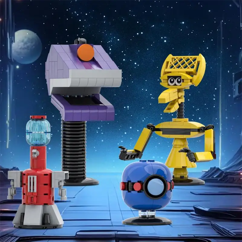 MOC Mystery Science Theater MST3K Строительные блоки Tom Servo Crow T Робот Набор фигурок DIY Кирпичи с персонажами мультфильмов
MOC Mystery Science Theater MST3K Строительные блоки Tom Servo Crow T Робот Набор фигурок DIY Кирпичи с персонажами мультфильмов