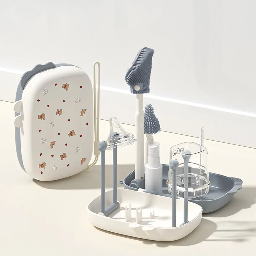 6 in 1 Bottle Cleaning Set with Storage Box Safe Travel Bottle Brush Multi-Functional Silicone Sponge Cleaning Kit
6 in 1 Bottle Cleaning Set with Storage Box Safe Travel Bottle Brush Multi-Functional Silicone Sponge Cleaning Kit