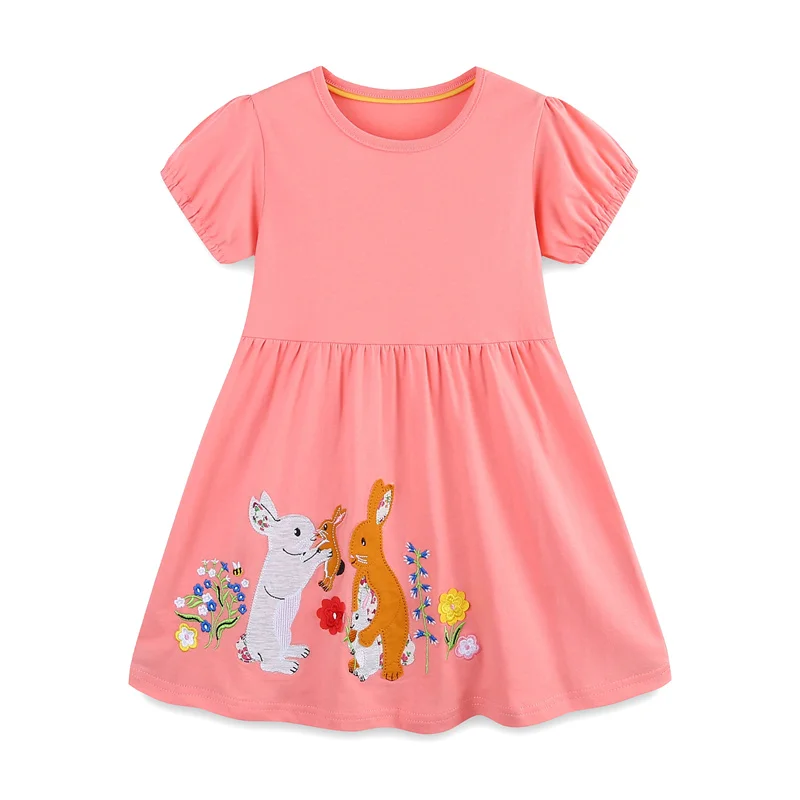 2-7T Jumping Meters Girls Dresses Buddy Embroidery Princess Summer Short Sleeve Baby Clothing Cotton Kids Frocks Dresses
2-7T Jumping Meters Girls Dresses Buddy Embroidery Princess Summer Short Sleeve Baby Clothing Cotton Kids Frocks Dresses