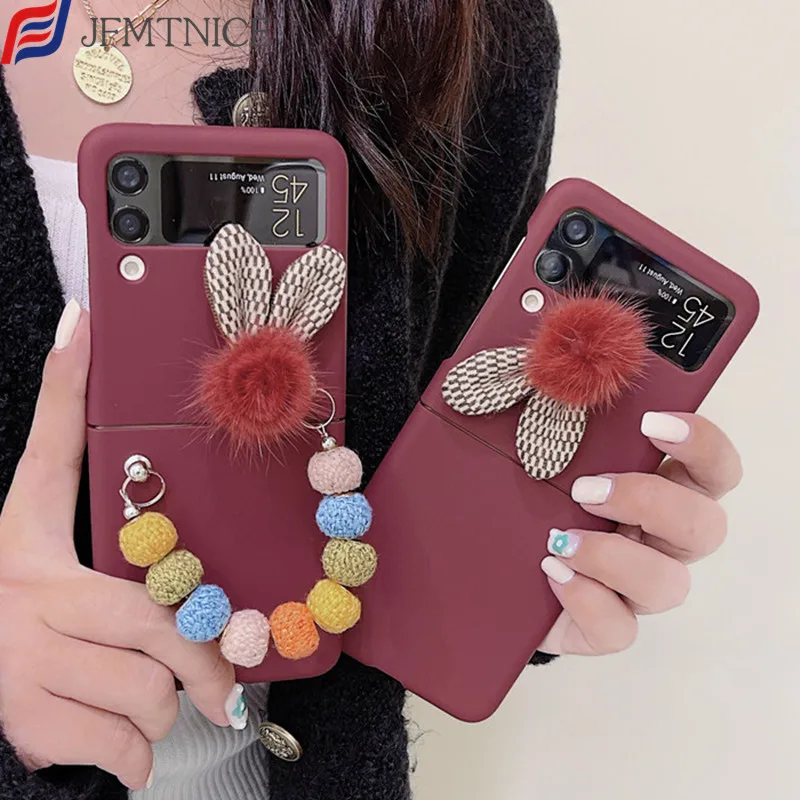 Милый плюшевый помпон, браслет с кроликом, чехол для телефона Samsung Galaxy Z Flip 3 ZFlip3 ZFlip3, цветной жесткий чехол с ручкой и веревкой, простой красный
Милый плюшевый помпон, браслет с кроликом, чехол для телефона Samsung Galaxy Z Flip 3 ZFlip3 ZFlip3, цветной жесткий чехол с ручкой и веревкой, простой красный