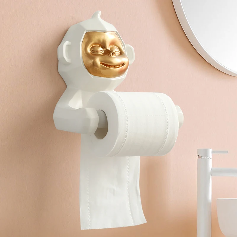 Simple and cute cute monkey wall hanging tissue no punching toilet roll holder paper hanger
Simple and cute cute monkey wall hanging tissue no punching toilet roll holder paper hanger