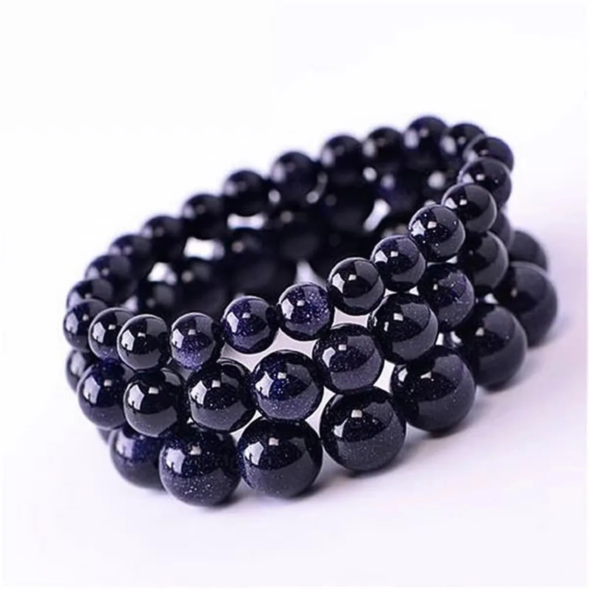 6/8/10/12/14mm Round Blue Sandstone Beaded Bracelet Natural Stone Starlight Crystal Hand Ornament Elastic Jewelry Making Design
6/8/10/12/14mm Round Blue Sandstone Beaded Bracelet Natural Stone Starlight Crystal Hand Ornament Elastic Jewelry Making Design