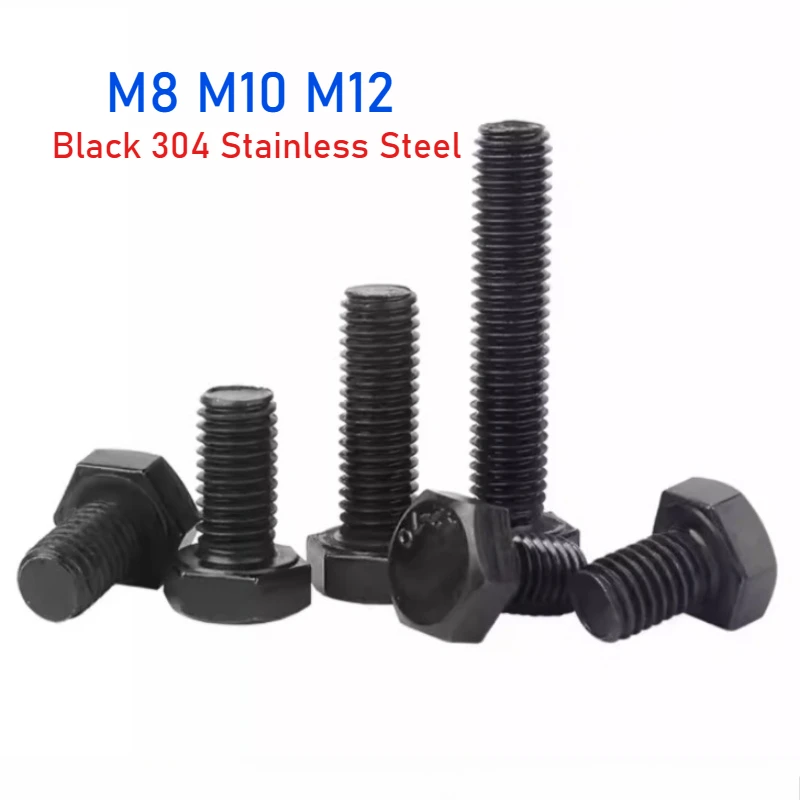 M8 M10 M12 Black 304 Stainless Steel External Hex Outside Hexagon Head Cap Screw Bolt Thread Length 12mm~100mm
M8 M10 M12 Black 304 Stainless Steel External Hex Outside Hexagon Head Cap Screw Bolt Thread Length 12mm~100mm