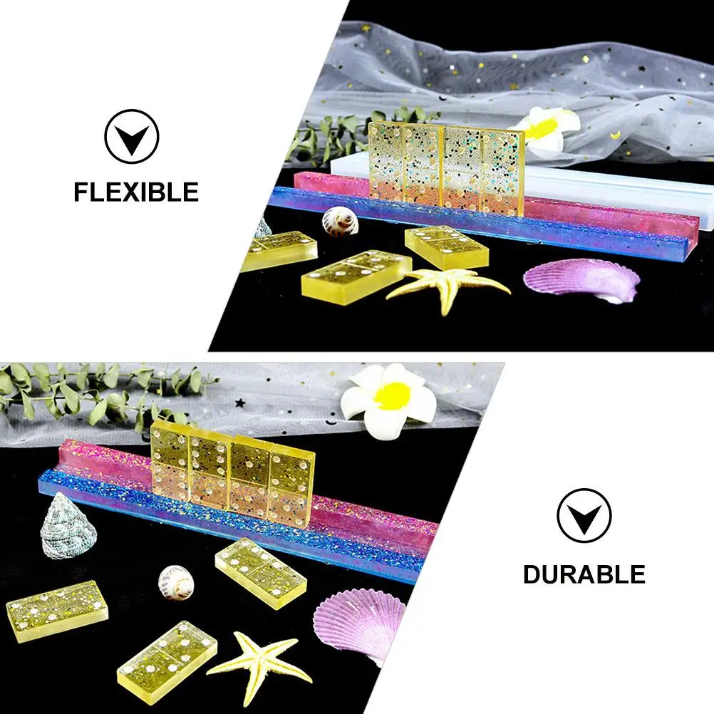 2 Pcs Domino Stand Holder Mold Flexible Reusable Silicone Craft DIY Molds For Resin Jewelry Making Non Stick Easy Clean Perfect
2 Pcs Domino Stand Holder Mold Flexible Reusable Silicone Craft DIY Molds For Resin Jewelry Making Non Stick Easy Clean Perfect