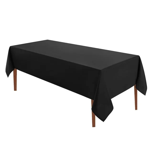 Black tablecloth machine washable fabric polyester tablecloth table flag, hotel party wedding restaurant decoration tablecloth
Black tablecloth machine washable fabric polyester tablecloth table flag, hotel party wedding restaurant decoration tablecloth