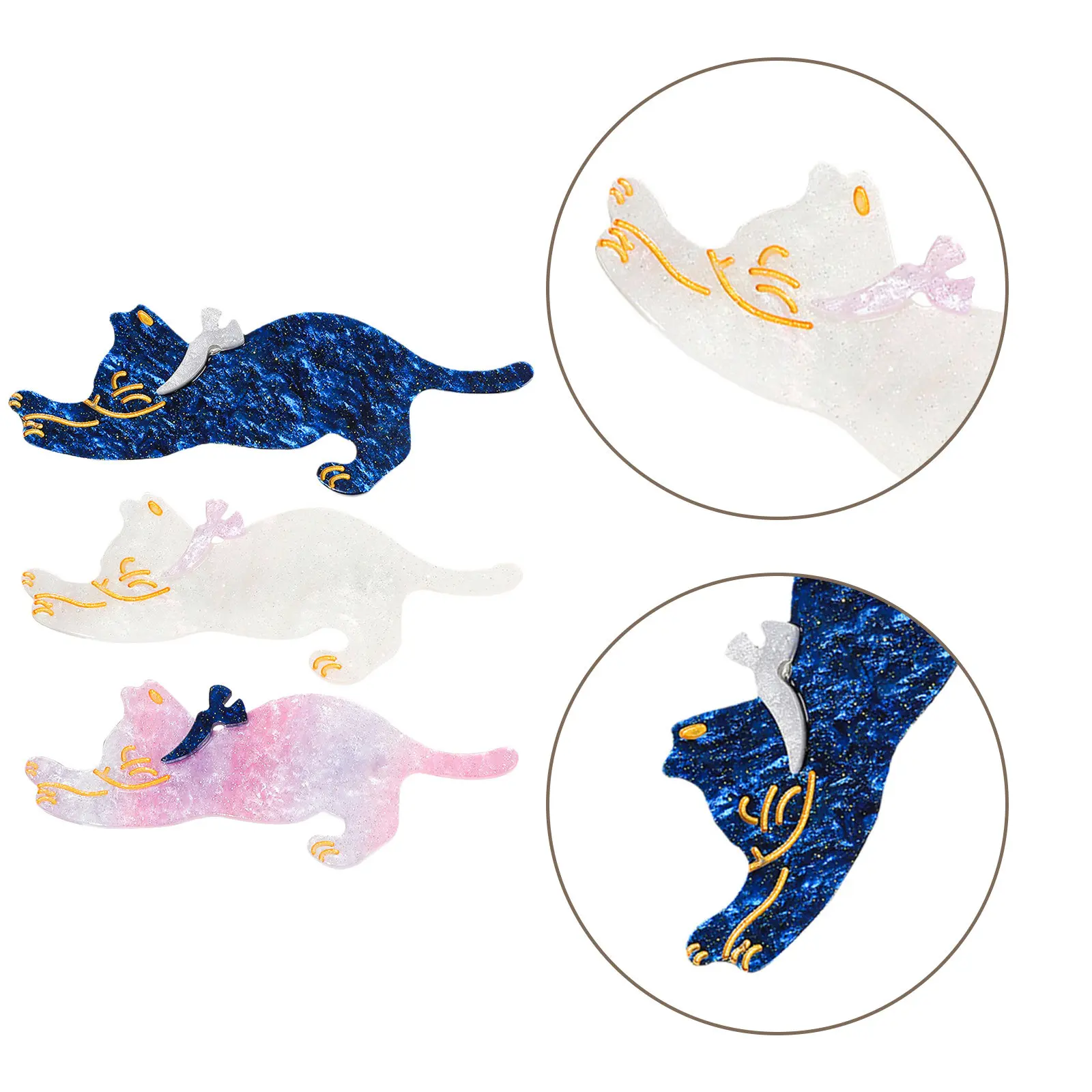3Pcs Animal Hair Clips Cat Design Acrylic Duckbill Clip for Women Hair Decoration Stylish Gift Cat Barrette
3Pcs Animal Hair Clips Cat Design Acrylic Duckbill Clip for Women Hair Decoration Stylish Gift Cat Barrette