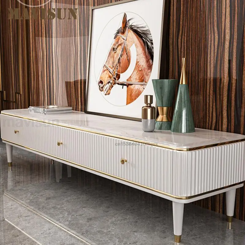 Light Luxury TV Cabinet For Living Room Large Storage Solid Wood Drawers Marble Countertop Round Corners Cabinet Set in White
Light Luxury TV Cabinet For Living Room Large Storage Solid Wood Drawers Marble Countertop Round Corners Cabinet Set in White