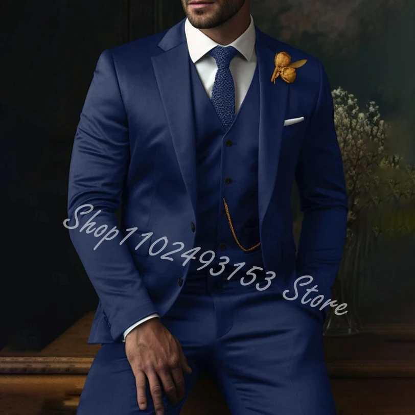 Атласные мужские костюмы из трех предметов Slim Fit Элегантные костюмы Формальные модные костюмы Жених Свадебные смокинги Куртка Жилет Брюки Костюм Homme
Атласные мужские костюмы из трех предметов Slim Fit Элегантные костюмы Формальные модные костюмы Жених Свадебные смокинги Куртка Жилет Брюки Костюм Homme