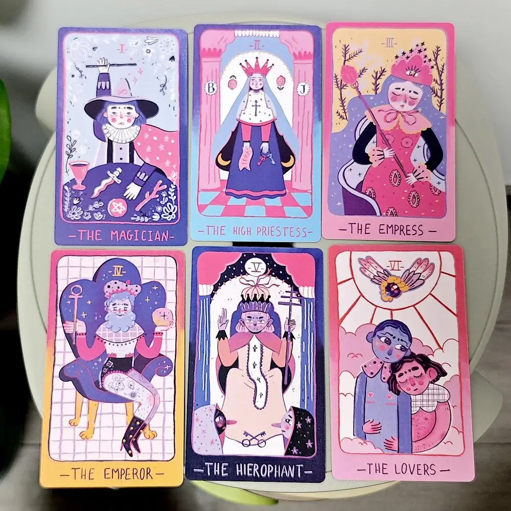 Pastel Prism Tarot 78 Pcs Rider System Tarot Cards 12*7cm Imbued with The Soothing Tones of A Pink and Sky-blue Color Palette
Pastel Prism Tarot 78 Pcs Rider System Tarot Cards 12*7cm Imbued with The Soothing Tones of A Pink and Sky-blue Color Palette