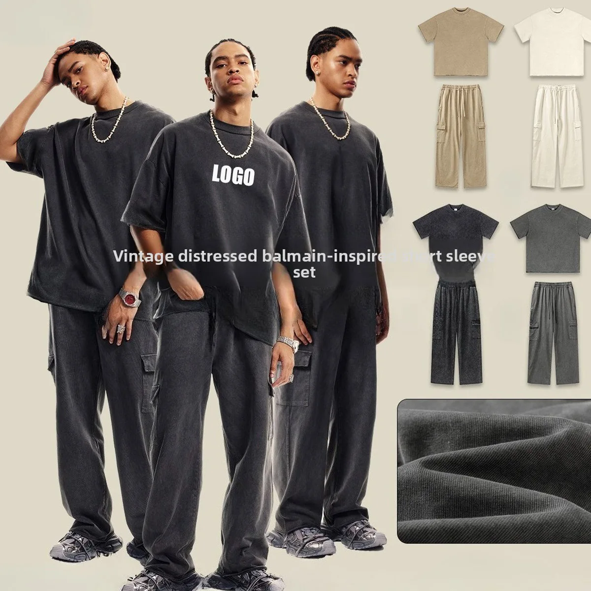 Мужская футболка из 100% хлопка с логотипом на заказ, весенне-летняя новая стираная и старая свободная молодежная футболка 310, комплект брюк с несколькими карманами 385G
Мужская футболка из 100% хлопка с логотипом на заказ, весенне-летняя новая стираная и старая свободная молодежная футболка 310, комплект брюк с несколькими карманами 385G