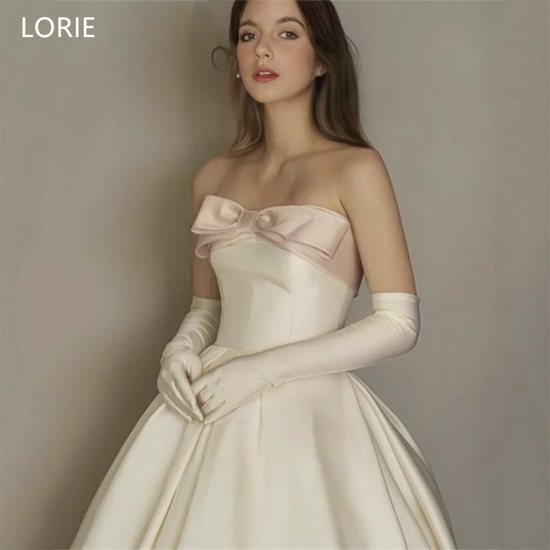 LORIE White Powder Bow Ivory A-Line Wedding Dresses Strapless Glove Bride Prom Gown Floor-Length Bridal Gown 2025Customized
LORIE White Powder Bow Ivory A-Line Wedding Dresses Strapless Glove Bride Prom Gown Floor-Length Bridal Gown 2025Customized