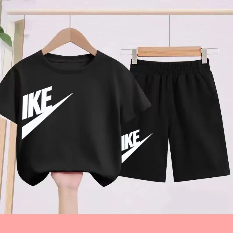 Summer New Model Two Piece Set Children T-Shirt Casual 3-12 Age Letters Printed Comfortable Short Sleeve+Shorts Sportswear
Summer New Model Two Piece Set Children T-Shirt Casual 3-12 Age Letters Printed Comfortable Short Sleeve+Shorts Sportswear