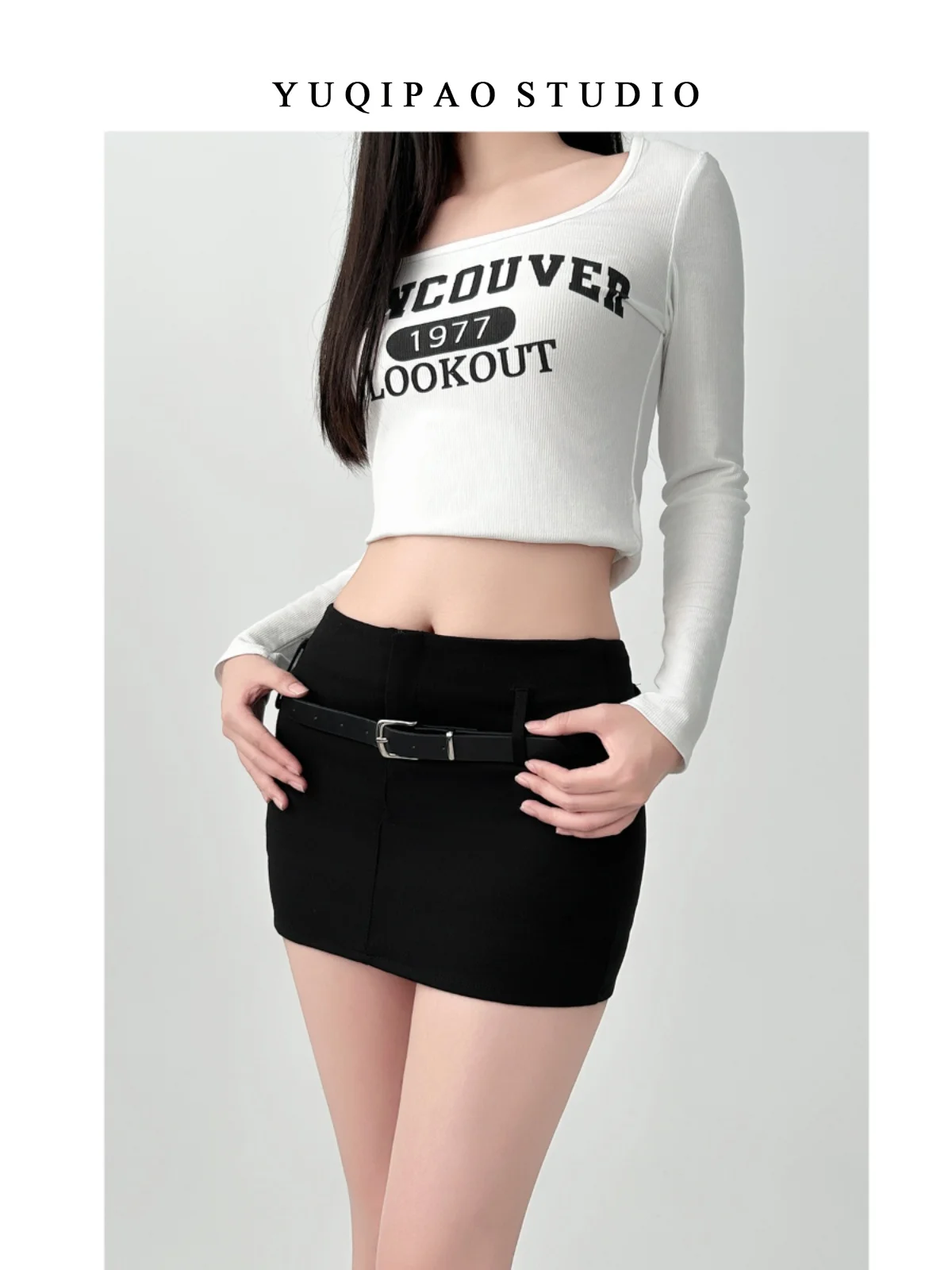 Bla A-Line Skirt Women's Spring Summer New Sle Hot Girl Design High Waist ort Length Ultra-ort Skirt
Bla A-Line Skirt Women's Spring Summer New Sle Hot Girl Design High Waist ort Length Ultra-ort Skirt