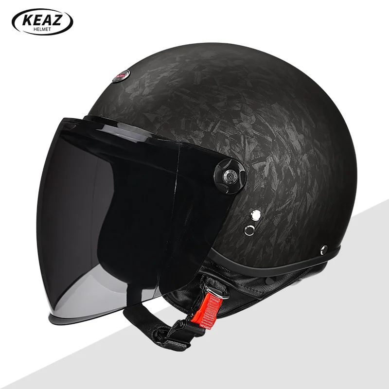 Forging Design Open Face Motorcycle Helmet Unique Pattern with Moisture Absorption Liner and Quick Release Strap for Urban Rides
Forging Design Open Face Motorcycle Helmet Unique Pattern with Moisture Absorption Liner and Quick Release Strap for Urban Rides